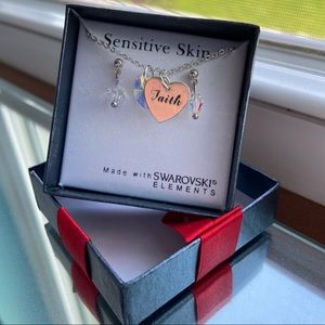 Brand New Faith Necklace and EarrIng Set